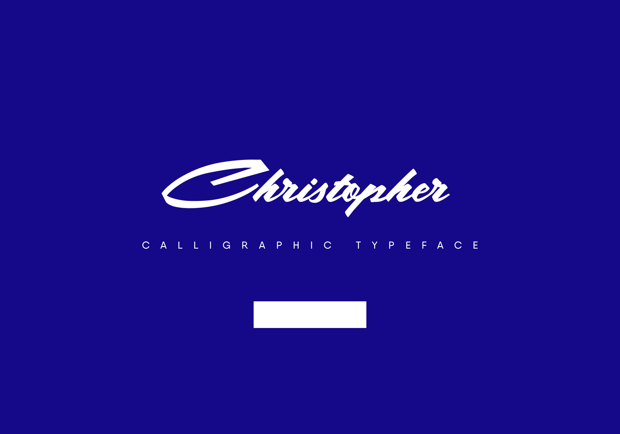 书法/手写风格英文斜体字体 Christopher Calligraphic Typeface