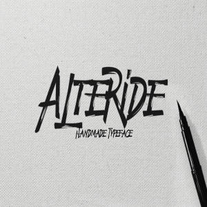 软刷画笔英文手写字体 Alteride PenBrush Typeface