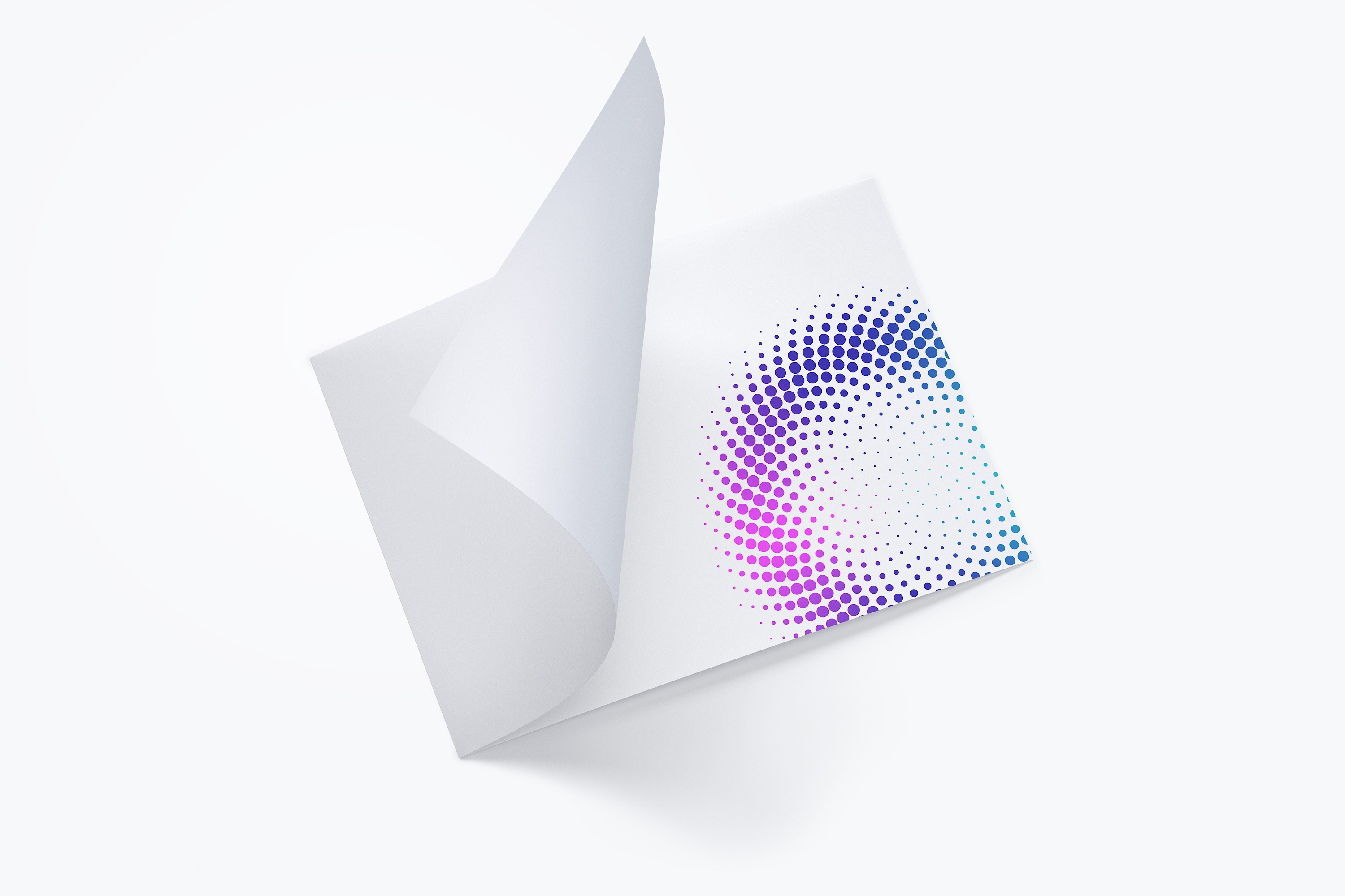 A4横向双折设计小册子传单设计图预览样机02 A4 Landscape Bi Fold Brochure Mockup 02