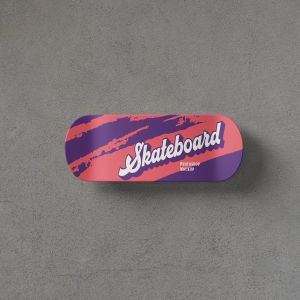 滑板喷漆图案设计预览PSD样机模板 Skateboard PSD Mockups插图2