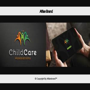 儿童关爱主题Logo模板 Kids Care Logo插图4