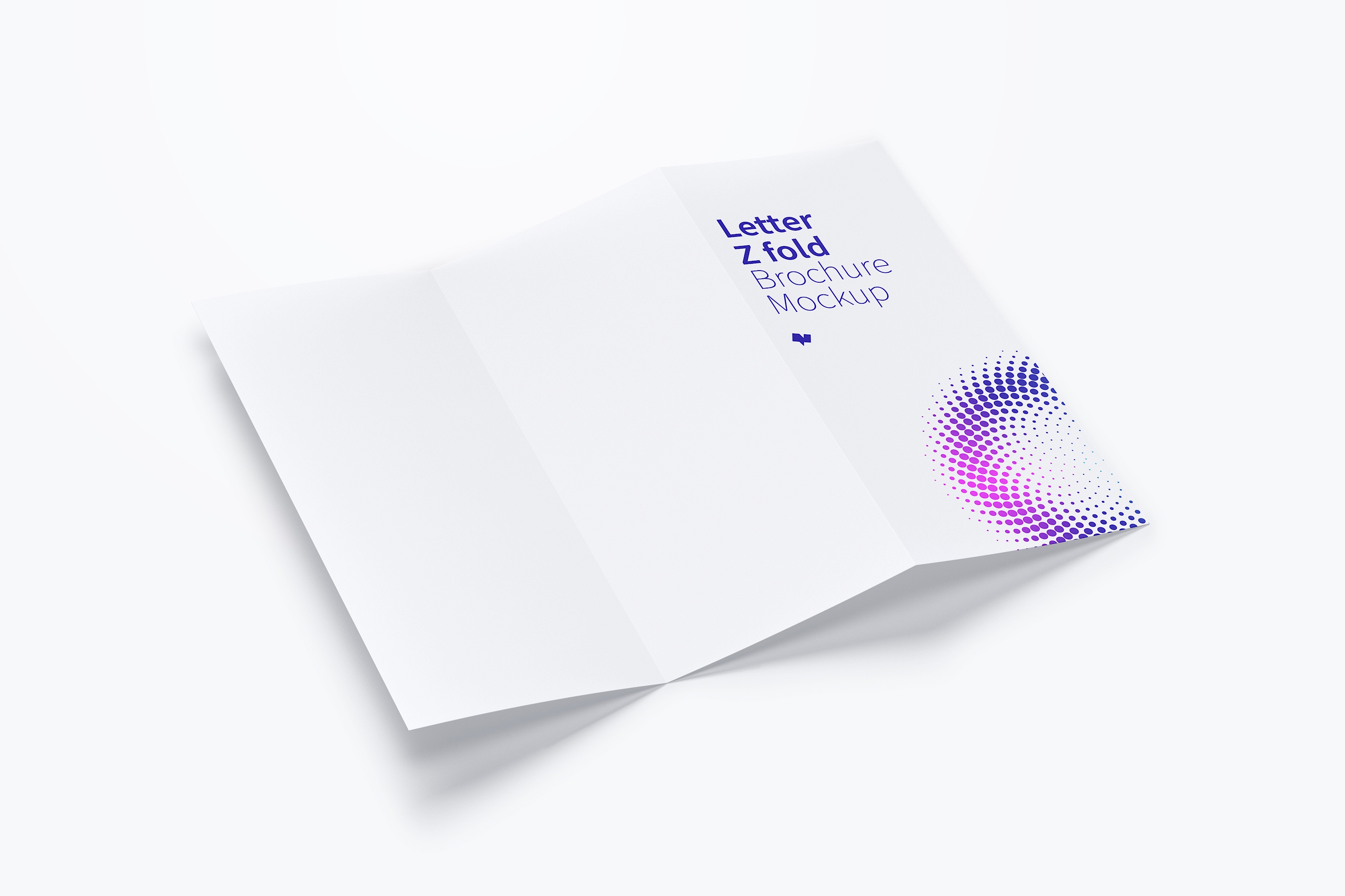 三折页设计传单版式效果图样机02 Letter Z Fold Brochure Mockup 02
