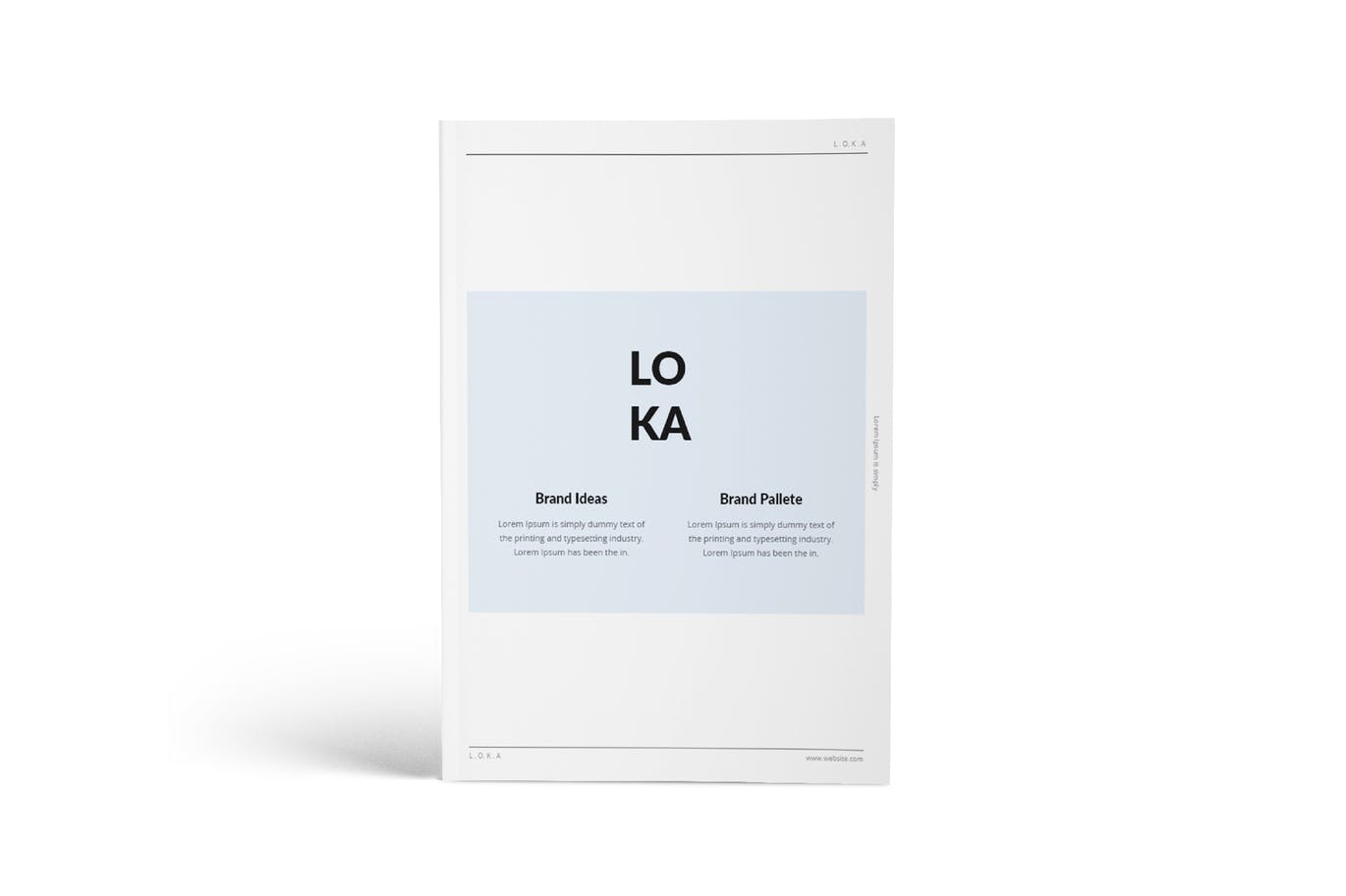 公司/品牌A4宣传册设计模板 Company Branding A4 Brochure Template