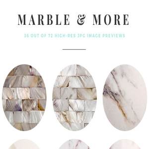 大理石&烫金锡纸纹理 Marble & More Backgrounds插图3