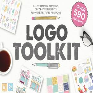 Logo设计大师工具箱[590+素材元素] Logo Toolkit – Over 590 Elements Pro