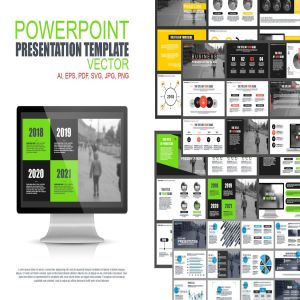 企业市场数据工作汇报PPT模板 Powerpoint Templates