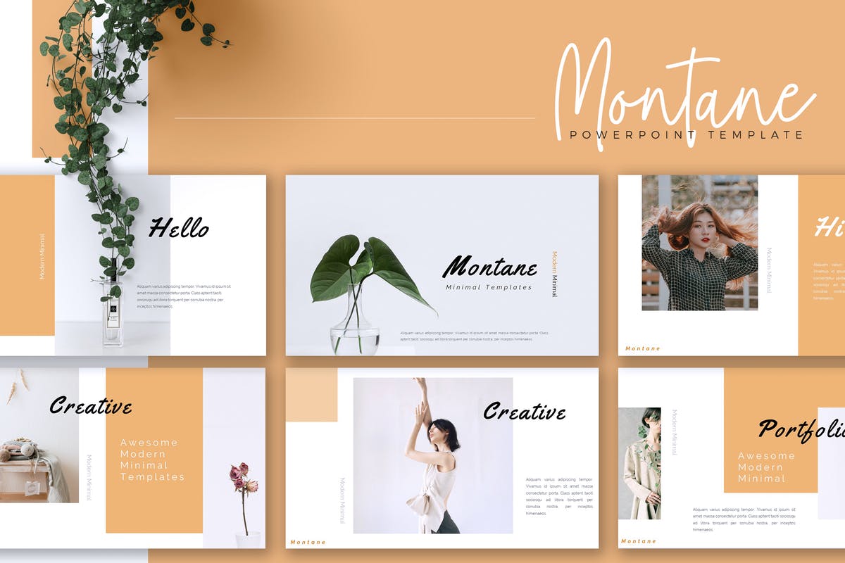 多用途商业计划演示PPT幻灯片模板 MONTANE – Powerpoint Template