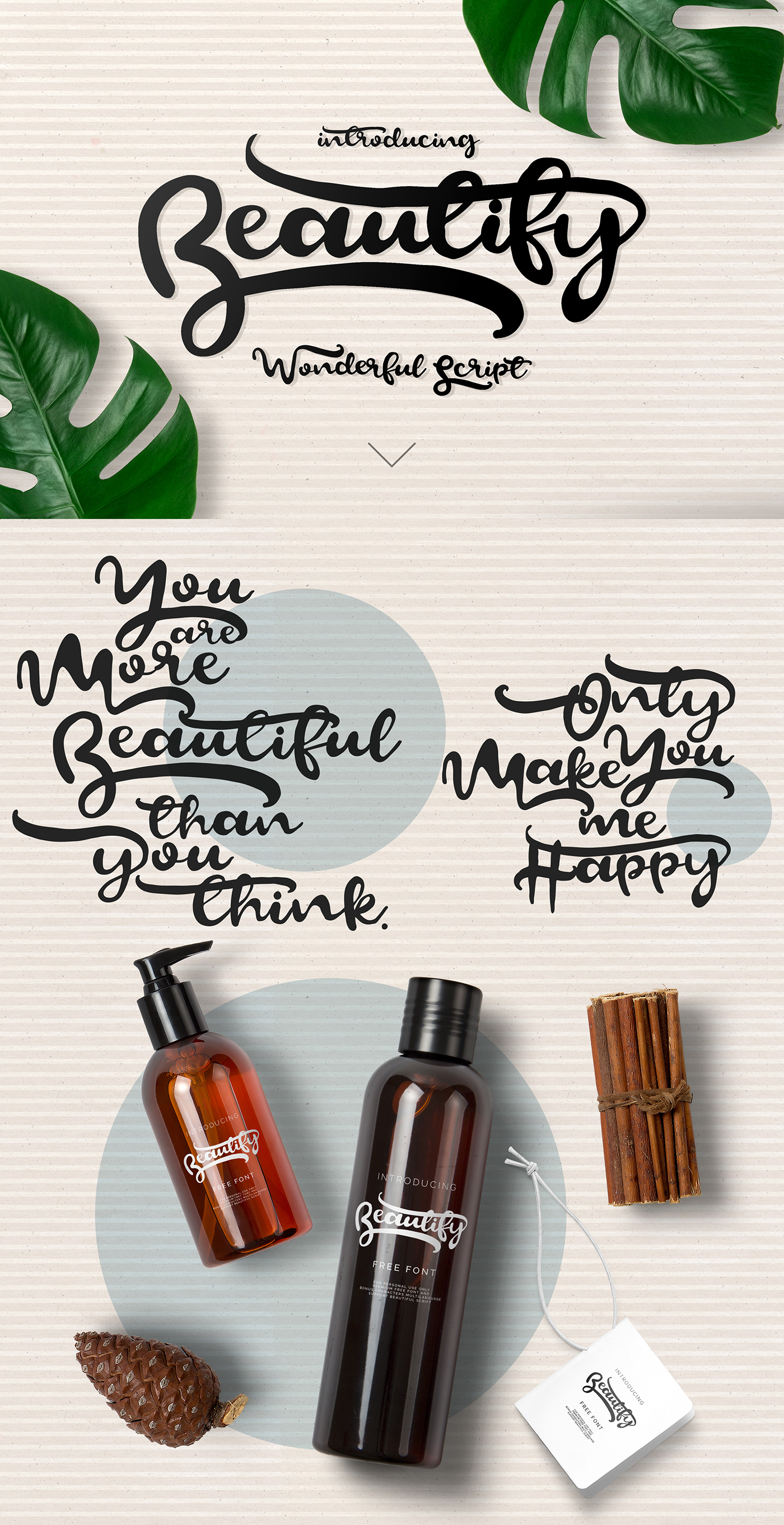 一款优美的手写体免费字体: Beautify Script