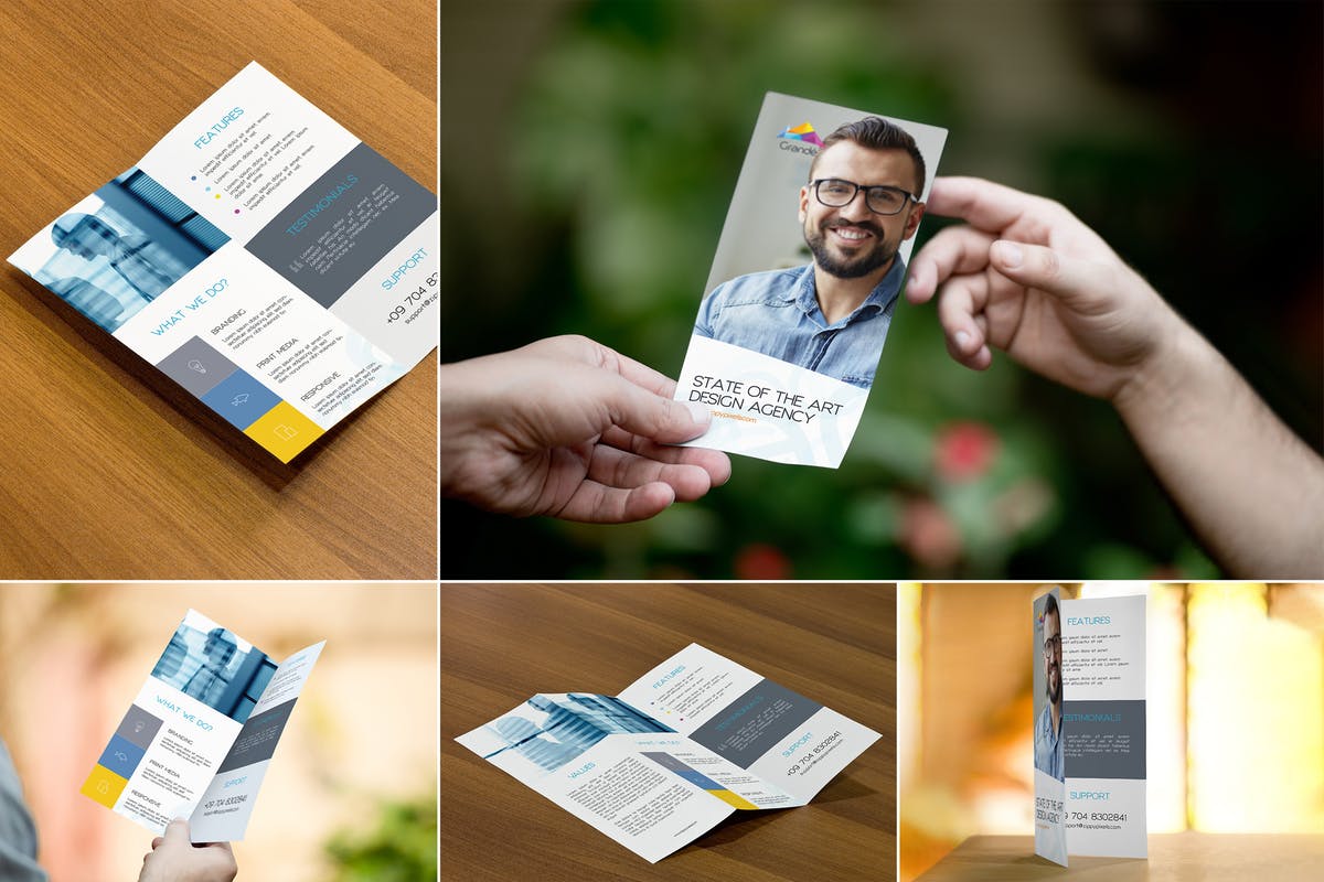 创意海报传单设计演示样机模板 Creative Flyer Mockups