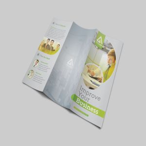 三折页简约商务主题宣传单设计模板v4 Business Trifold Brochure Vol 4