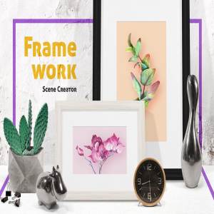 画框相框艺术场景设计工具包 Framed Art Scene Creator