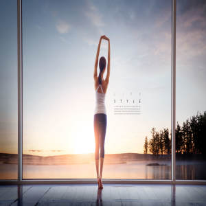 瑜伽养生健康生活方式海报Banner设计