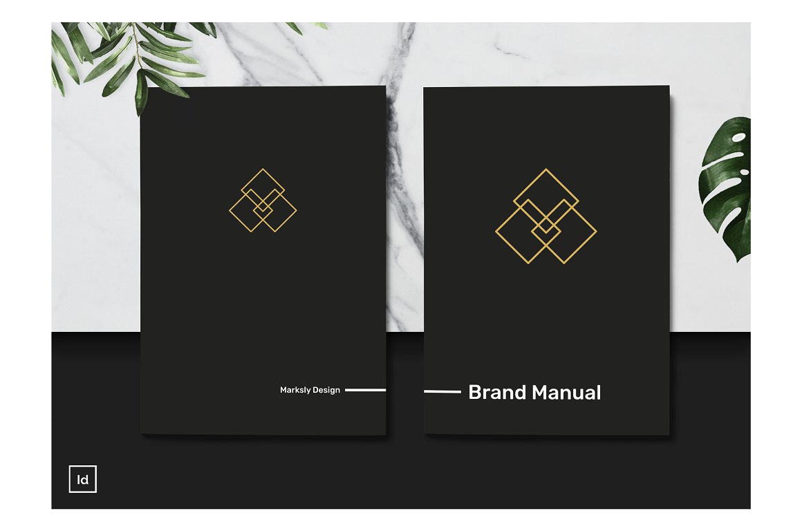 黑白极简主义现代品牌手册