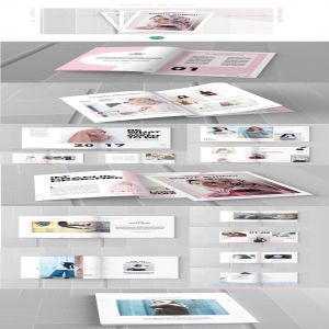 时尚极简的女装杂志模板 Sonya Bunggi Magazine [indd]