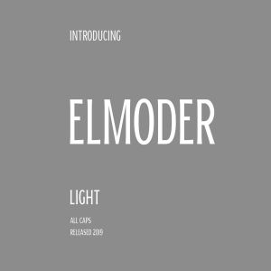 印刷排版平面设计适用英文无衬线字体[细线] ELMODER LIGHT