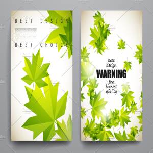 秋天主题小册子模板 Beautiful brochures in Autumn style