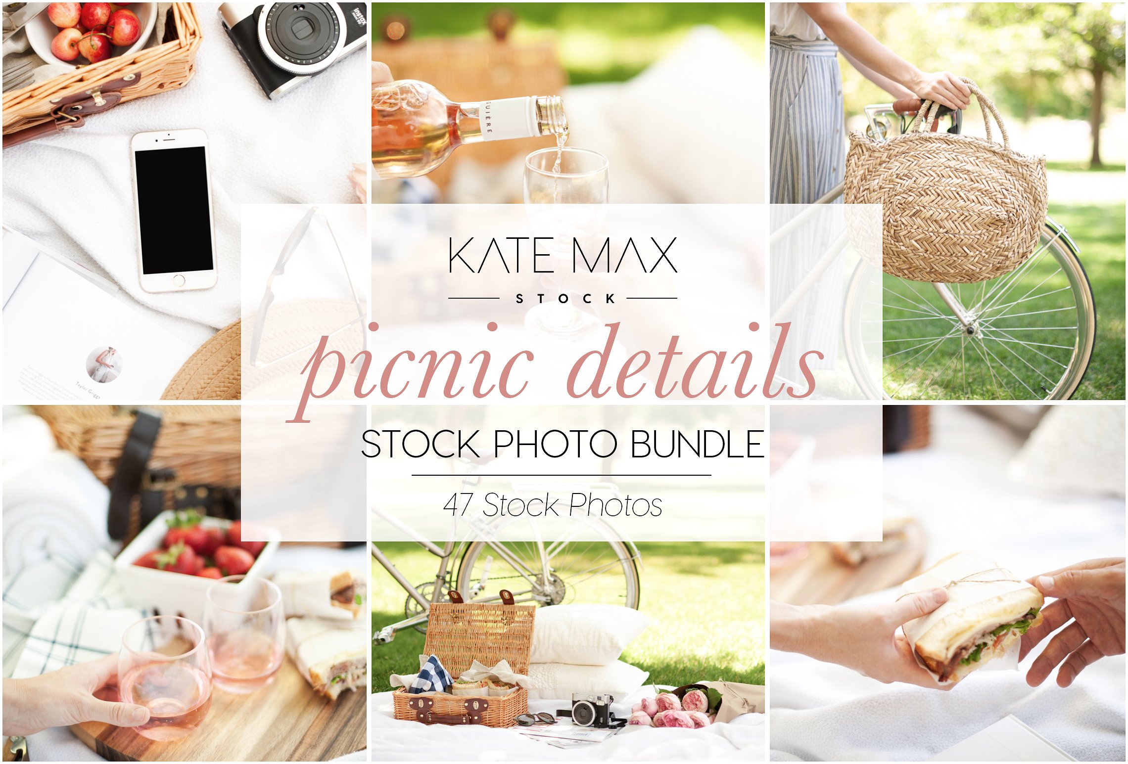 野餐主题活动场景样机模板 Modern Neutral Picnic Details Bundle