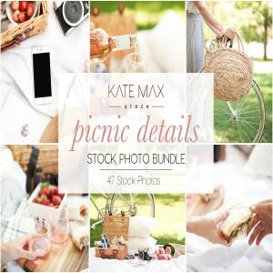 野餐主题活动场景样机模板 Modern Neutral Picnic Details Bundle