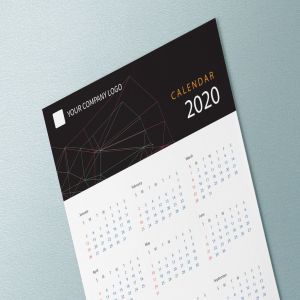 抽象几何图形2020创意日历年历设计模板 Creative Calendar Pro 2020插图4