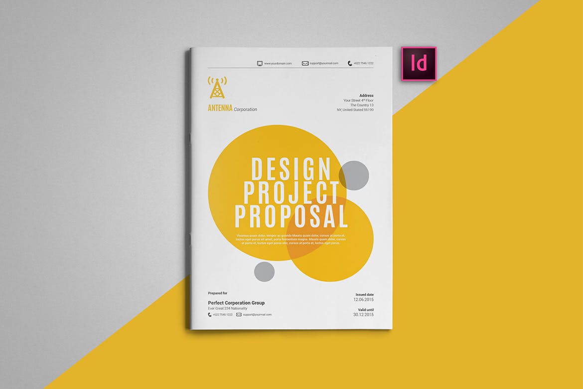 2019年优秀公司投标标书设计模板 Indesign Proposal Template