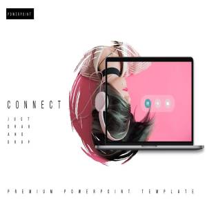 CONNECT Premium时尚极简的产品演示PPT模板下载[pptx]