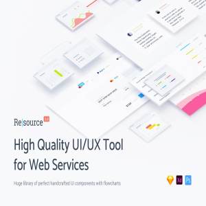 UI设计师必备UI/UX工具包 Resource, UI/UX Tool for Web Service[1.56GB]