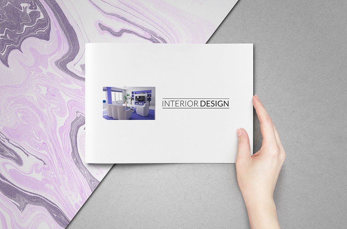 简约的家居产品画册模板下载