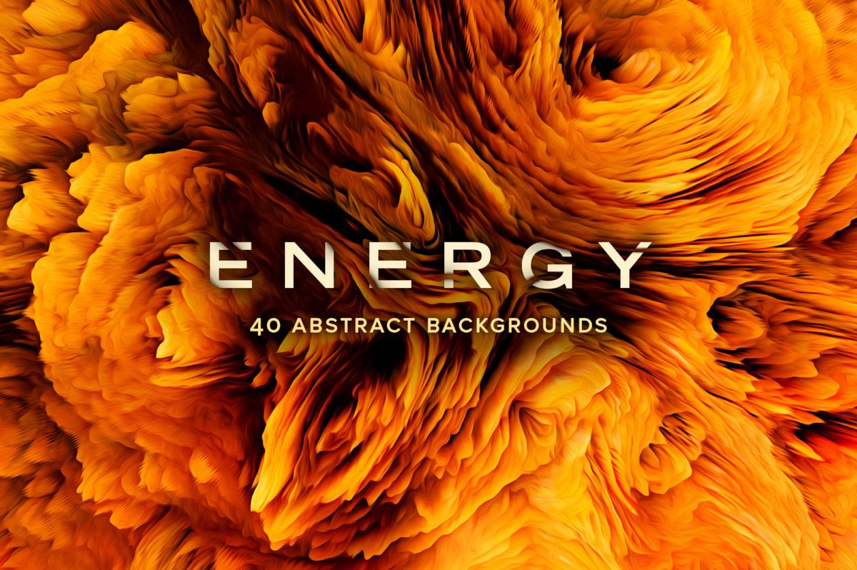 创意抽象纹理系列：40款魅力四射抽象纹理&PS笔刷 Energy, Vol. 1