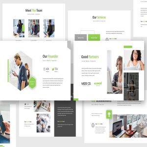 社交媒体提案/项目策划PPT幻灯片模板 Social Media Powerpoint Template