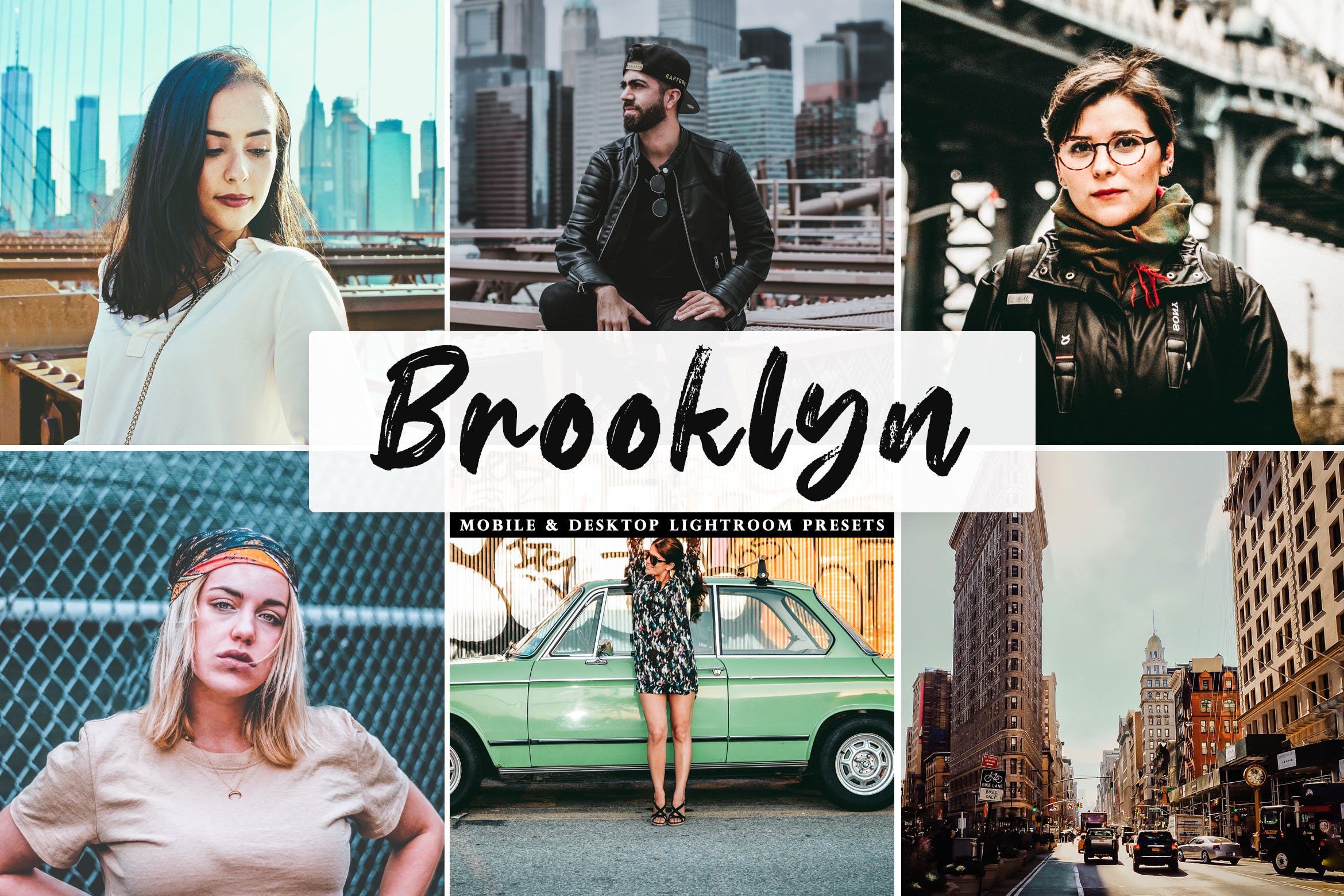 自然暖色调肖像摄影后期处理LR预设 Brooklyn Mobile & Desktop Lightroom Presets