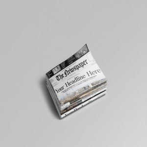 新闻广告报纸样机模板V1 Newspaper Mockups 01