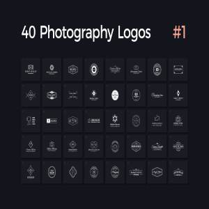 40款多用途摄影Logo模板V.1 40 Photography Logos Vol. 1