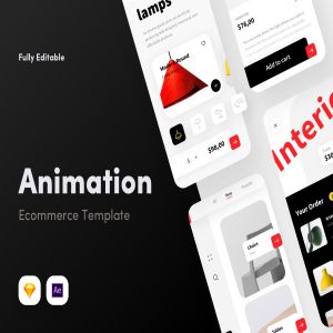 一流设计素材网下午茶：高质量的电商购物在线商店APP UI模板套装下载[Sketch]