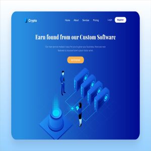 数据挖掘概念主题网站设计矢量插画 Digital Mining Desktop Header Illustration