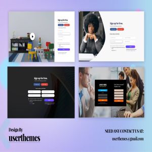 网站设计注册页面表单UI模板 Website Design Registration Page Form Template