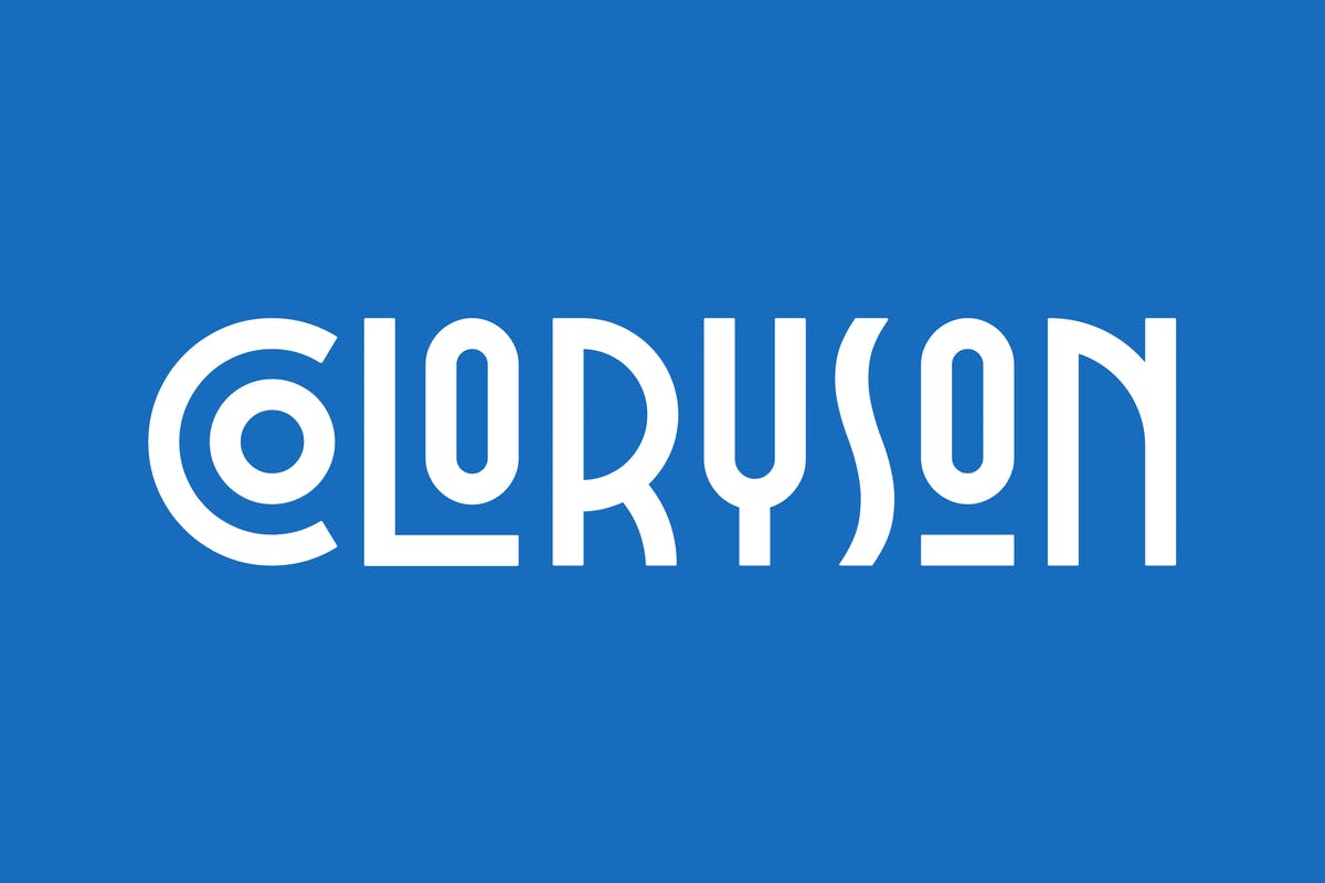 Logo包装设计专用创意无衬线英文字体 COLORYSON