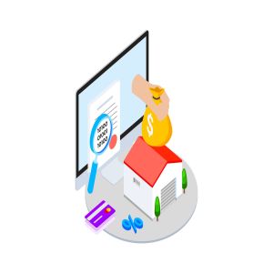 区块链技术智能合约概念插画素材v13 Smart Contract on Blockchain Isometric  13 – TU