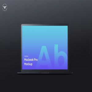 黑色笔记本电脑屏幕网站设计演示样机 Dark Laptop Mockups