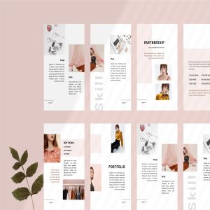 优雅时尚博客媒体品牌宣传设计素材工具包 Vania Media / Press Kit Template插图4