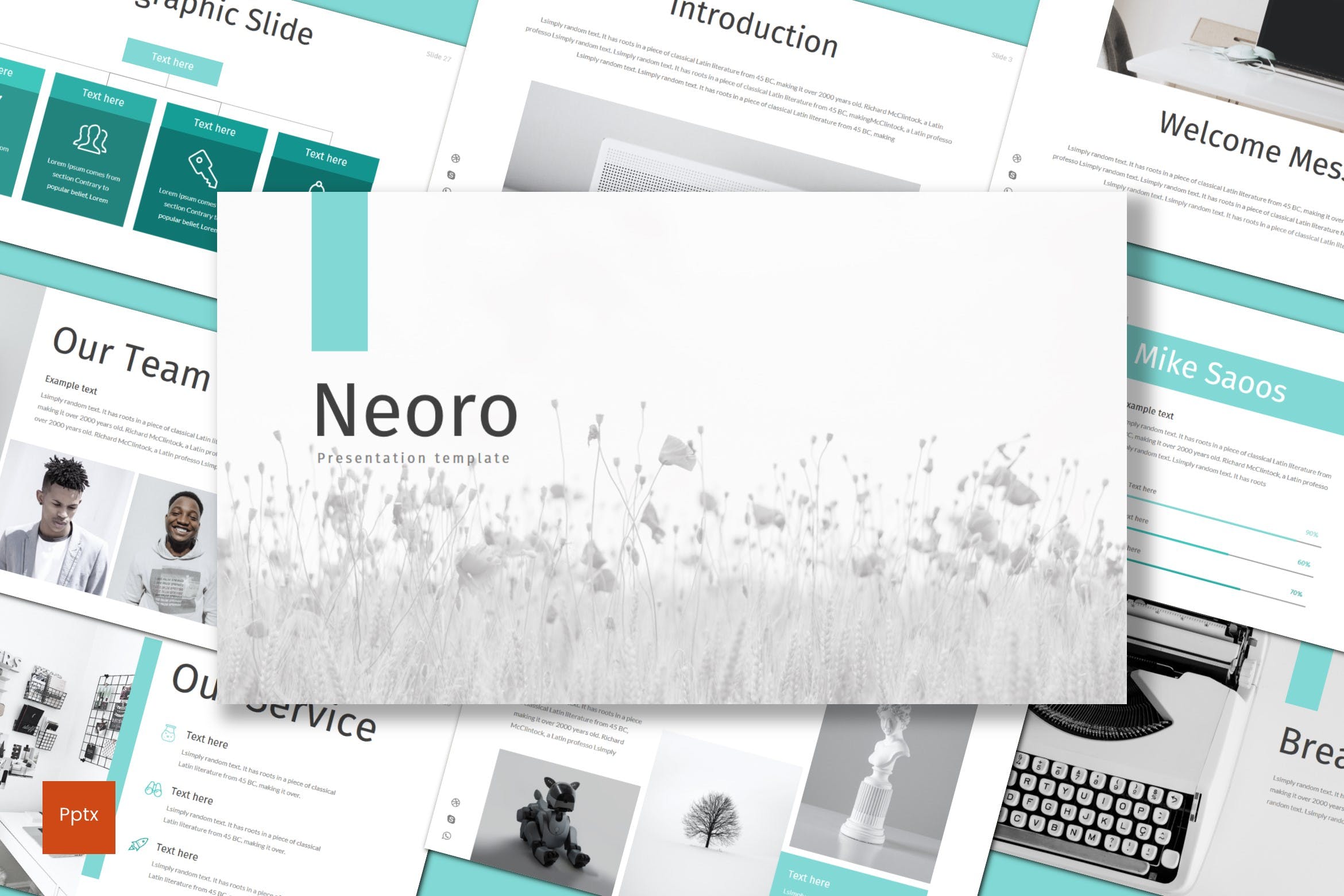 工业设计公司介绍PPT幻灯片模板 Neoro – Powerpoint Template