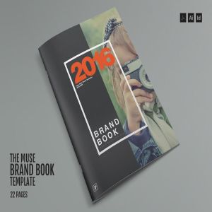 时尚品牌杂志书籍样机 The Muse – Brand Book Template