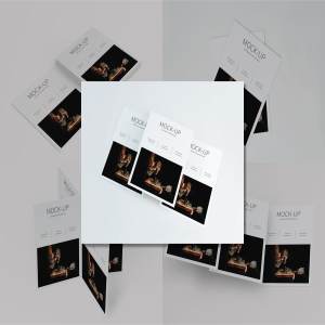 美国信纸大小的海报展示样机下载 US Letter Flyer Mock-Up [psd]