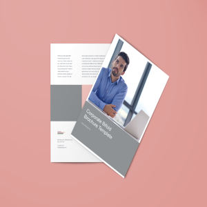对折页企业宣传单设计模板 Bifold Brochure Template