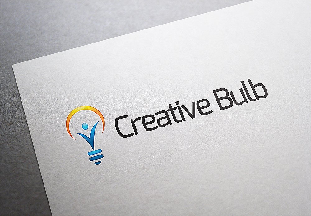 创意俱乐部主题Logo模板 Creative Bulb Logo