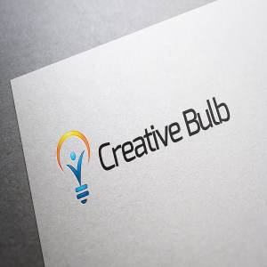 创意俱乐部主题Logo模板 Creative Bulb Logo