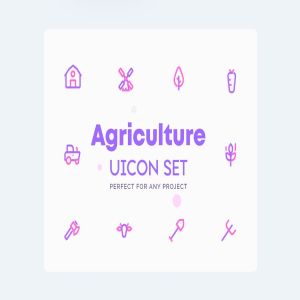 农场/农业主题图标集[AI, EPS, XD] UICON – Farm, Agriculture Icons Set