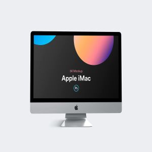 四种视角2019款视网膜屏iMac一体机样机 iMac 2019 Retina Mockup Collection插图2