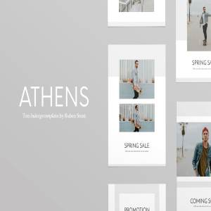 简约风时装促销传单模板 Athens Flyer Templates