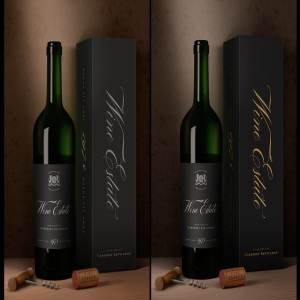 葡萄酒包装样机 Wine Packaging Mock-Up