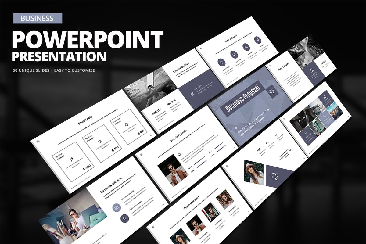 互联网产品项目介绍演示PPT幻灯片模板 Business Powerpoint Presentation